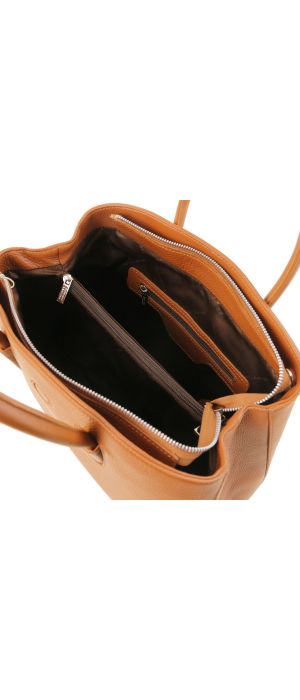 Γυναικεία Τσάντα Δερμάτινη Camelia TL141728 Κονιάκ Tuscany Leather