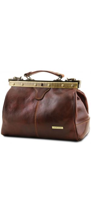 Ιατρική Τσάντα Δερμάτινη Michelangelo Καφέ Tuscany Leather