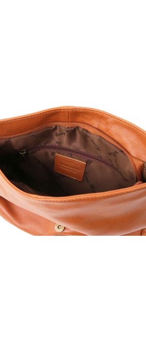 Γυναικεία Τσάντα Δερμάτινη TL141110 Κονιάκ Tuscany Leather
