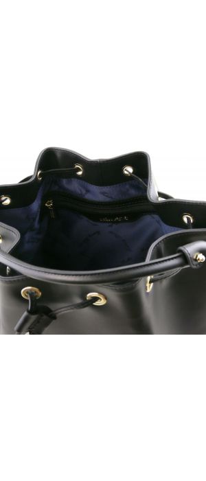 Γυναικεία Τσάντα Δερμάτινη Vittoria Μαύρο Tuscany Leather