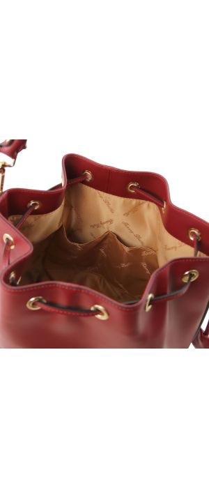 Γυναικεία Τσάντα Δερμάτινη Vittoria Κόκκινο Tuscany Leather