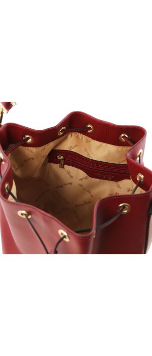 Γυναικεία Τσάντα Δερμάτινη Vittoria Κόκκινο Tuscany Leather
