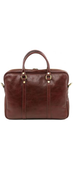 Γυναικεία Τσάντα Laptop 15.6" Δερμάτινη Prato TL141283 Μελί Tuscany Leather