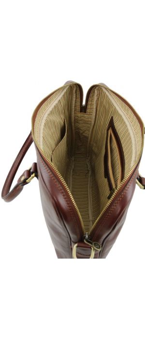 Γυναικεία Τσάντα Laptop 15.6" Δερμάτινη Prato TL141283 Μελί Tuscany Leather