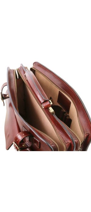 Επαγγελματική Τσάντα Δερμάτινη Venezia TL141268 Καφέ Tuscany Leather