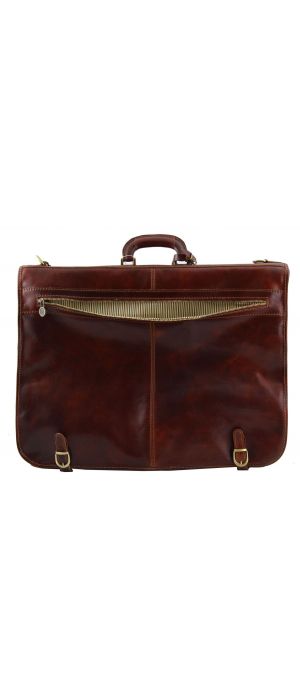 Βαλίτσα / Θήκη Ενδυμάτων Δερμάτινη Tahiti TL3030 Καφέ σκούρο Tuscany Leather