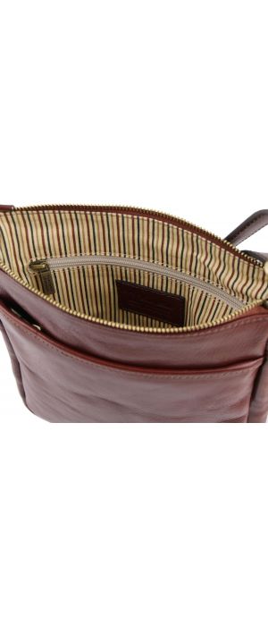 Ανδρικό Τσαντάκι Δερμάτινο Jason Μαύρο Tuscany Leather