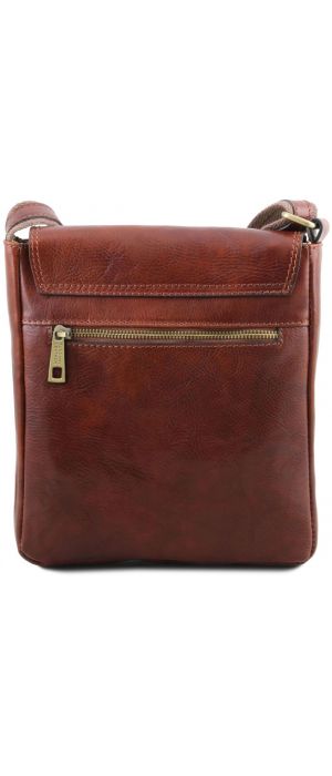 Ανδρικό Τσαντάκι Δερμάτινο John Καφέ Tuscany Leather