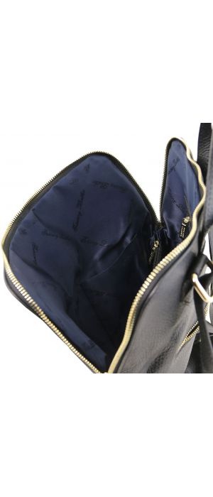 Γυναικεία Τσάντα Πλάτης - Ώμου Δερμάτινη TL141682 Μαύρο Tuscany Leather