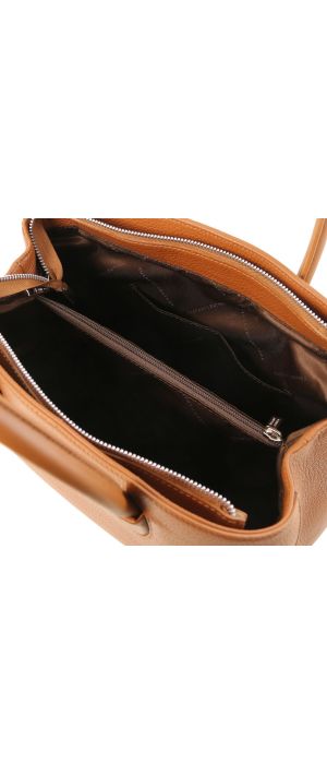 Γυναικεία Τσάντα Δερμάτινη Camelia TL141728 Κονιάκ Tuscany Leather