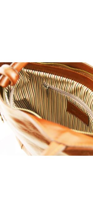 Γυναικεία Τσάντα Δερμάτινη Patty Μελί Tuscany Leather