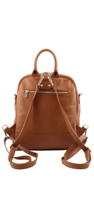 Γυναικεία Τσάντα Πλάτης Δερμάτινη TL141376 Μαύρο Tuscany Leather