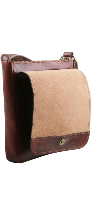 Ανδρικό Τσαντάκι Δερμάτινο John Καφέ Tuscany Leather