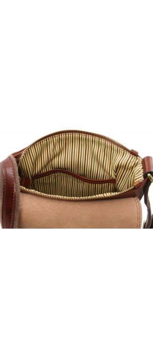 Ανδρικό Τσαντάκι Δερμάτινο John Καφέ Tuscany Leather