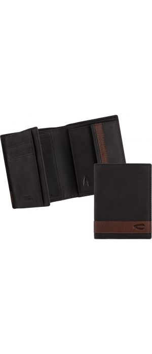 Ανδρικό Δερμάτινο Πορτοφόλι Όρθιο Camel Active Taipeh 274-705-60 Μαύρο