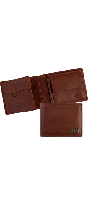 Ανδρικό Δερμάτινο Πορτοφόλι Πλάγιο Μικρό Camel Active Japan 276-701-22 Καφέ