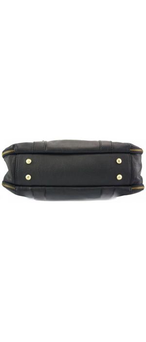 Δερμάτινη Τσάντα Ώμου Tote Iéna Firenze Leather 7555 Μαύρο