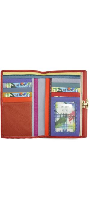 Δερμάτινο Πορτοφόλι Isotta Firenze Leather CO577 Κόκκινο