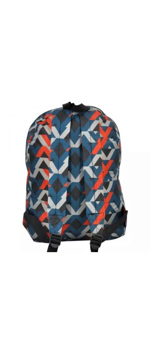 Τσάντα Πλάτης Πολυεστέρα Geometric 30x15x39cm Πολύχρωμο