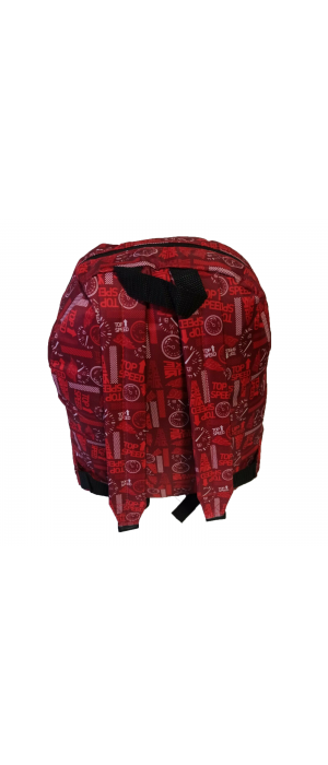 Τσάντα Πλάτης Πολυεστέρα Geometric 30x15x39cm Κόκκινο