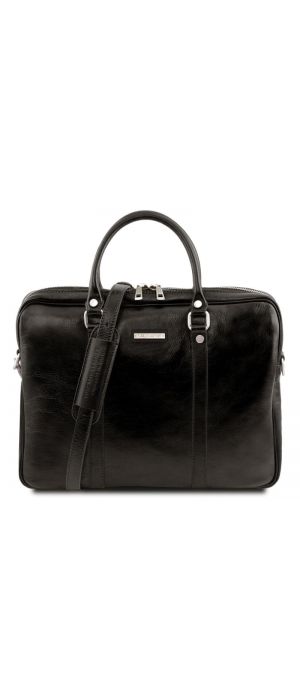 Γυναικεία Τσάντα Laptop 15.6" Δερμάτινη Prato TL141283 Μαύρο Tuscany Leather