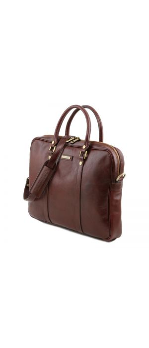 Γυναικεία Τσάντα Laptop 15.6" Δερμάτινη Prato TL141283 Καφέ Tuscany Leather