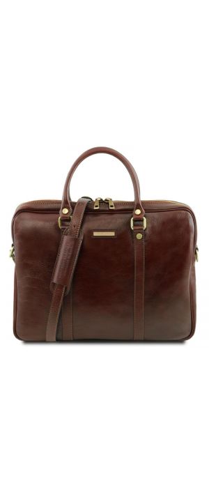 Γυναικεία Τσάντα Laptop 15.6" Δερμάτινη Prato TL141283 Καφέ Tuscany Leather