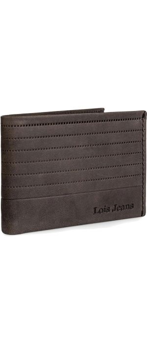 Πορτοφόλι Ανδρικό Δερμάτινο Lois 202286-02 Καφέ