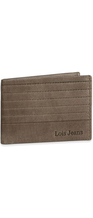 Πορτοφόλι Ανδρικό Δερμάτινο Lois 202286-03 Καφέ Ανοιχτό