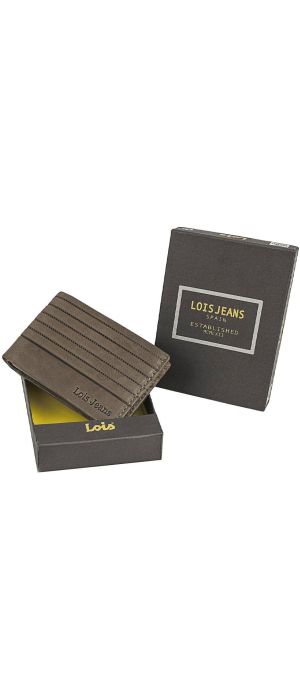 Πορτοφόλι Ανδρικό Δερμάτινο Lois 202286-03 Καφέ Ανοιχτό