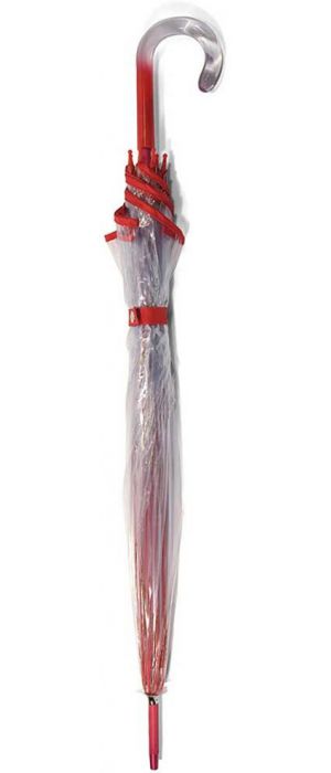 Ομπρέλα Χειροκίνητη Μπαστούνι BENZI Κόκκινη PA060