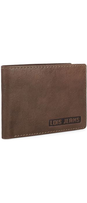 Πορτοφόλι Ανδρικό Δερμάτινο Lois 201401-02 Καφέ Ανοιχτό