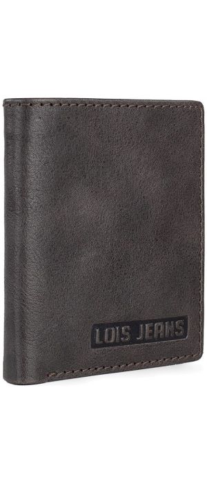 Πορτοφόλι Ανδρικό Δερμάτινο Lois 201406-01 Καφέ Σκούρο