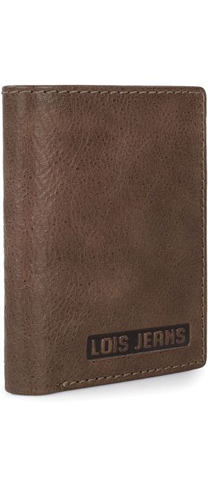 Πορτοφόλι Ανδρικό Δερμάτινο Lois 201406-02 Καφέ Ανοιχτό