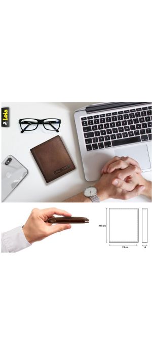 Πορτοφόλι Ανδρικό Δερμάτινο Lois 201406-02 Καφέ Ανοιχτό