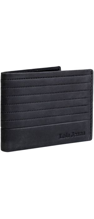 Πορτοφόλι Ανδρικό Δερμάτινο Lois 202211-01 Μαύρο