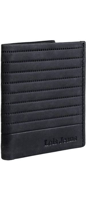 Πορτοφόλι Ανδρικό Δερμάτινο Lois 202217-01 Μαύρο