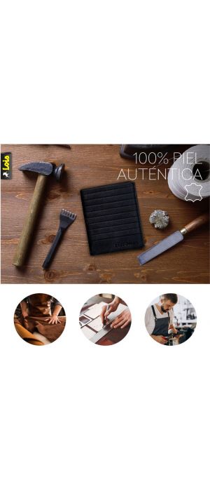 Πορτοφόλι Ανδρικό Δερμάτινο Lois 202217-01 Μαύρο