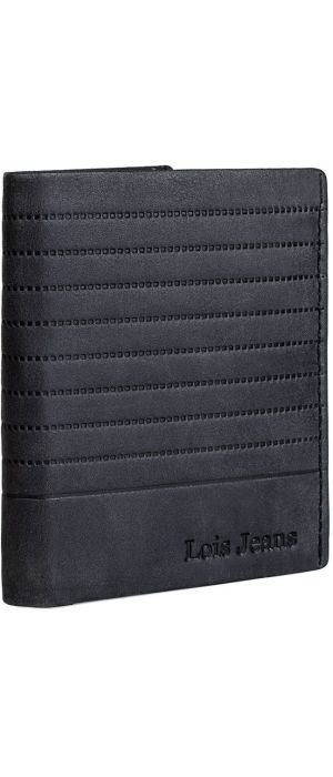 Πορτοφόλι Ανδρικό Δερμάτινο Lois 202220-01 Μαύρο