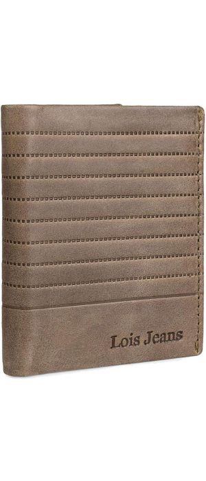 Πορτοφόλι Ανδρικό Δερμάτινο Lois 202220-03 Καφέ Ανοιχτό