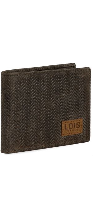 Πορτοφόλι Ανδρικό Δερμάτινο Lois 202701-02 Καφέ