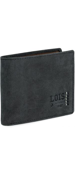 Πορτοφόλι Ανδρικό Δερμάτινο Lois Μαύρο 202812-01