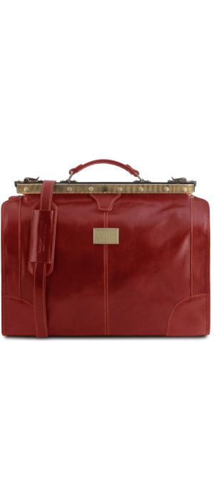Ιατρική Τσάντα Δερμάτινη Madrid Small Tuscany Leather TL1023 Κόκκινο