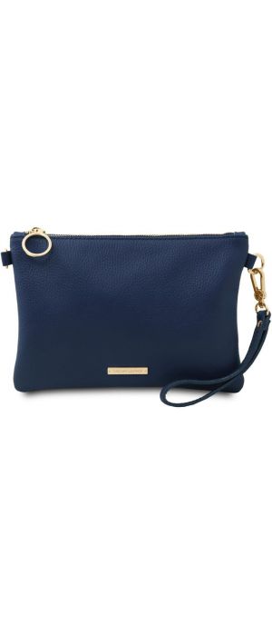 Γυναικείο Τσαντάκι Δερμάτινο Tuscany Leather TL142029 Μπλε σκούρο