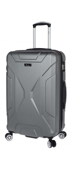 Βαλίτσα Σκληρή Μεσαία 4 Ρόδες Stelxis ST 525-M Γκρι