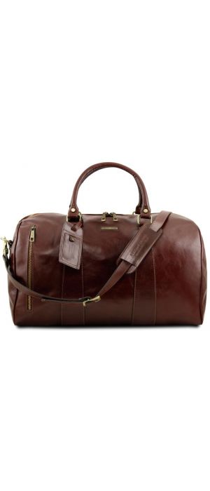 Σάκος Ταξιδίου Δερμάτινος TL Voyager L Tuscany Leather TL141794 Καφέ