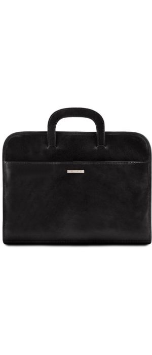 Επαγγελματική Τσάντα Δερμάτινη Sorrento Tuscany Leather TL141022 Μαύρο
