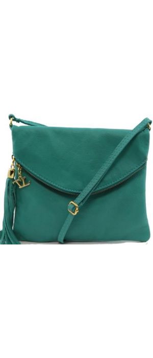 Γυναικείο Τσαντάκι Δερμάτινο TL Young Bag Tuscany Leather TL141153 Πετρόλ