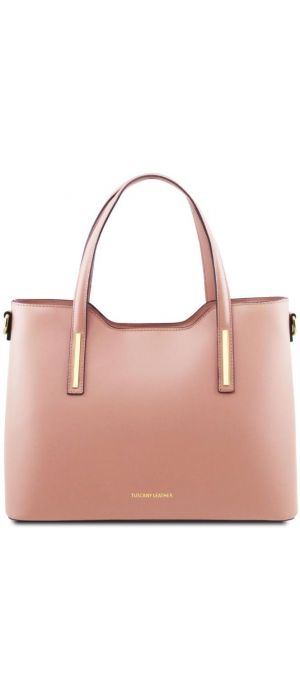 Γυναικεία Τσάντα Δερμάτινη Olimpia Tuscany Leather TL141412 Ροζ