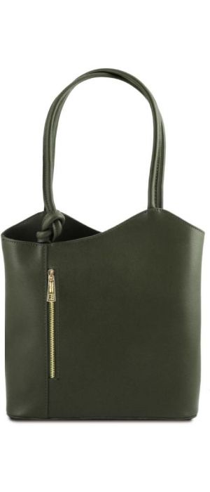 Γυναικεία Τσάντα Δερμάτινη Patty Tuscany Leather TL141455 Πράσινο σκούρο